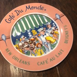 Cafe Du Monde vintage New Orleans plate